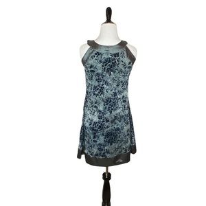 Holy Fashion color block floral print mini dress-M